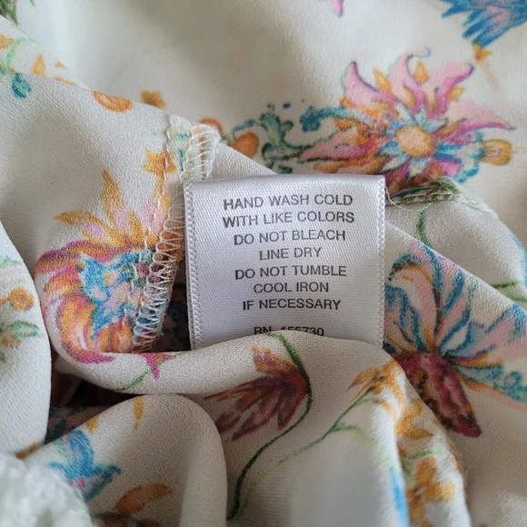 Floral puffed sleeve blouse - Picture 4 of 4